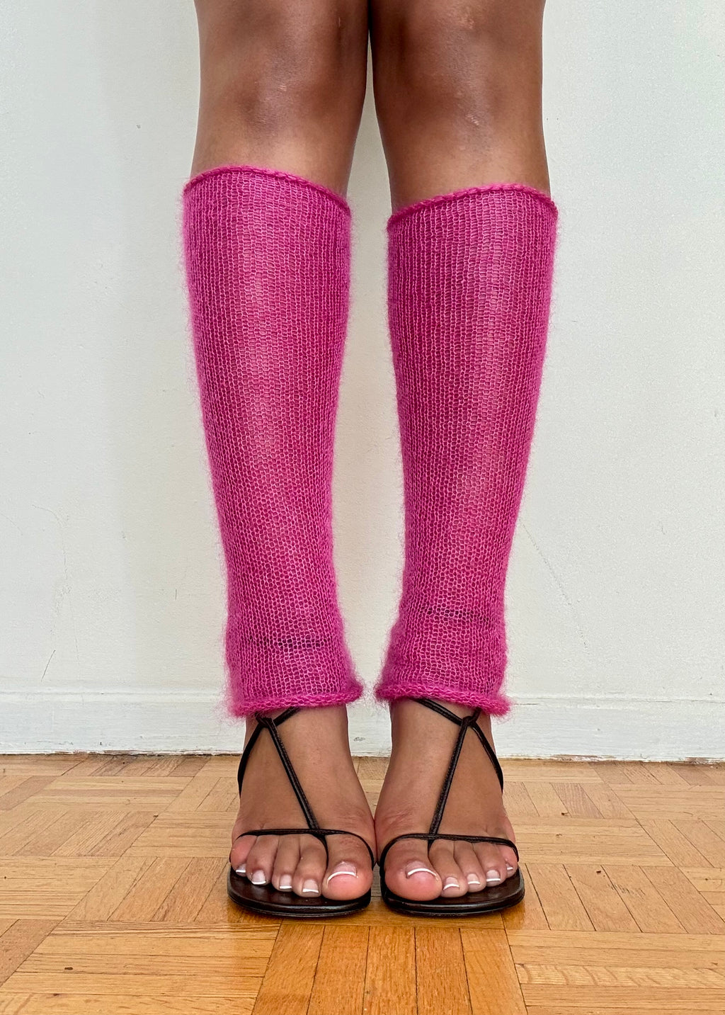 Mohair Leg Warmers - Orchid