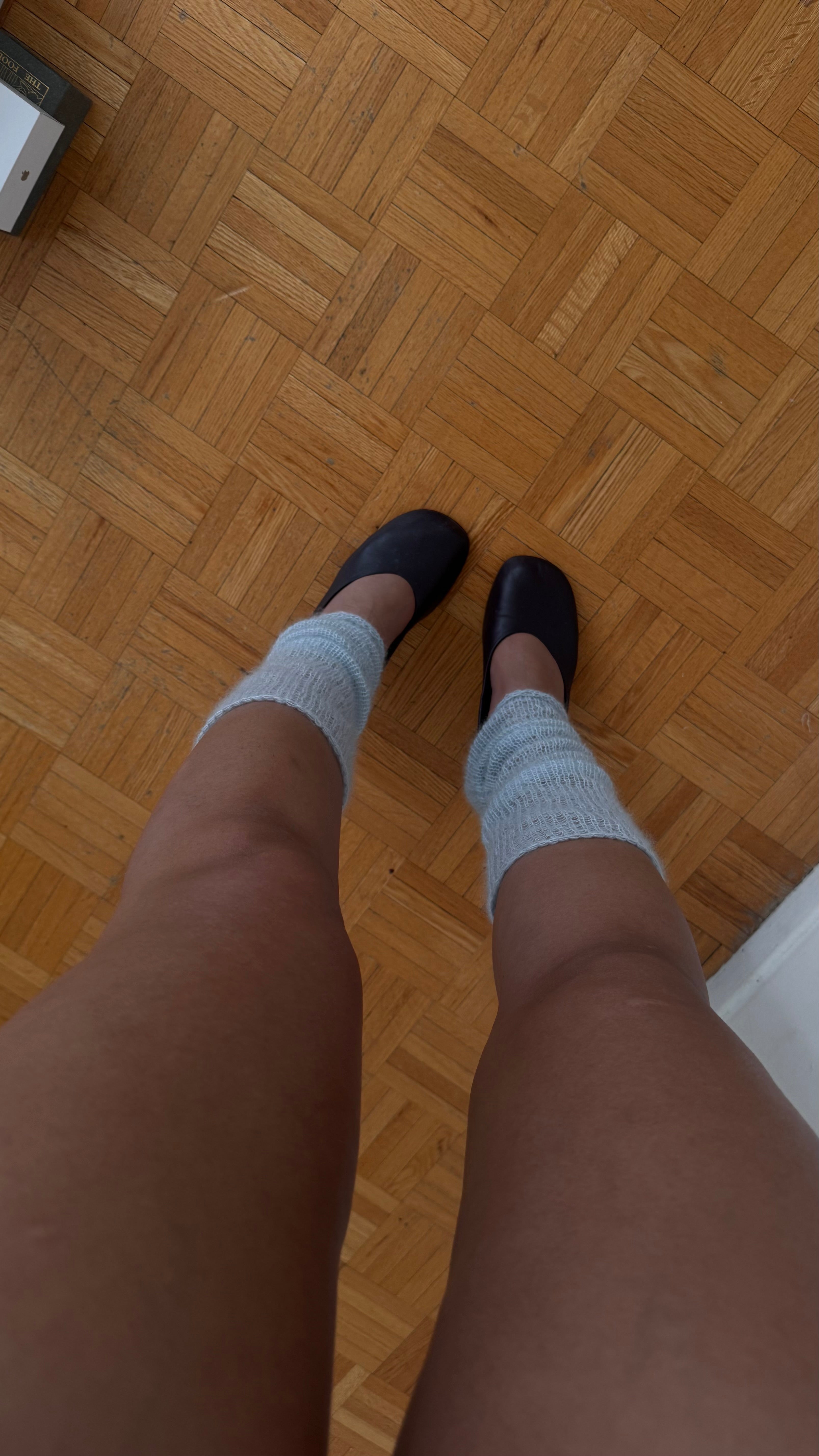 Mohair Leg Warmers - Ice blue